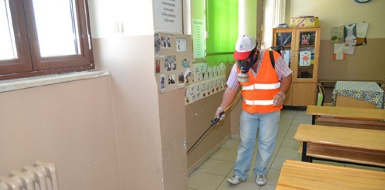 YARIYIL TATİLİNDE OKULLAR İLAÇLANACAK
