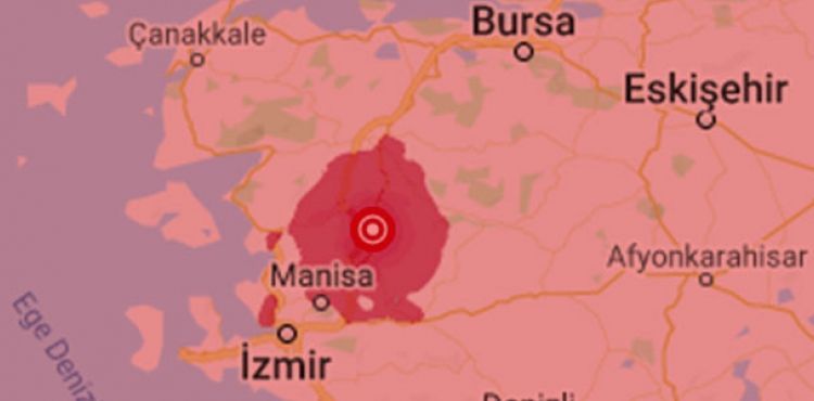 Manisa'nın Akhisar ilçesinde 4.7 büyüklüğünde deprem meydana geldi