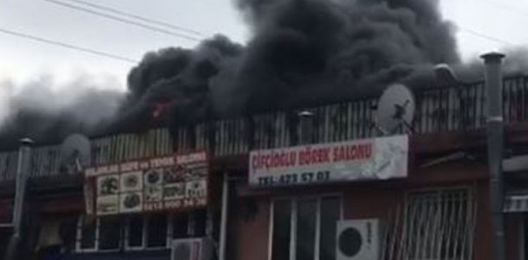 Esenyurt'ta sanayi sitesinde yangın