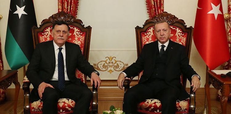 Cumhurbaşkanı Erdoğan, Sarraj'ı kabul etti