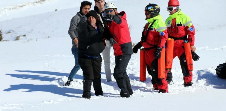 Erciyes'te çığ tatbikatı