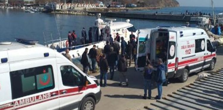 Silivri açıklarında yatta yangın