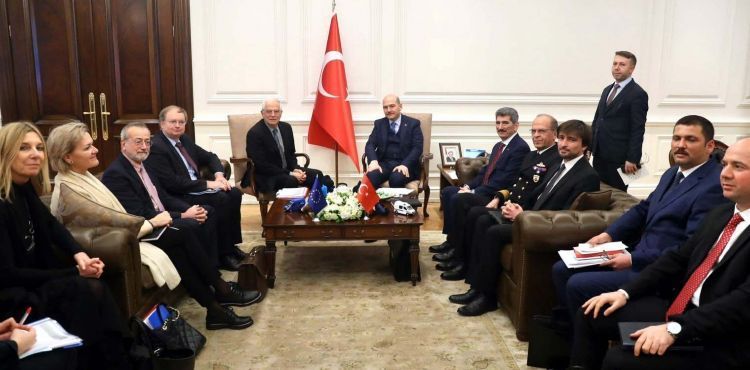 Bakan Soylu, AB Dış İlişkiler heyeti ile görüştü