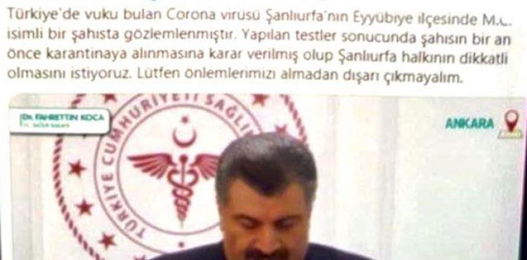 Fotomontajlı 'koronavirüs' paylaşımıyla ilgili valilikten açıklama