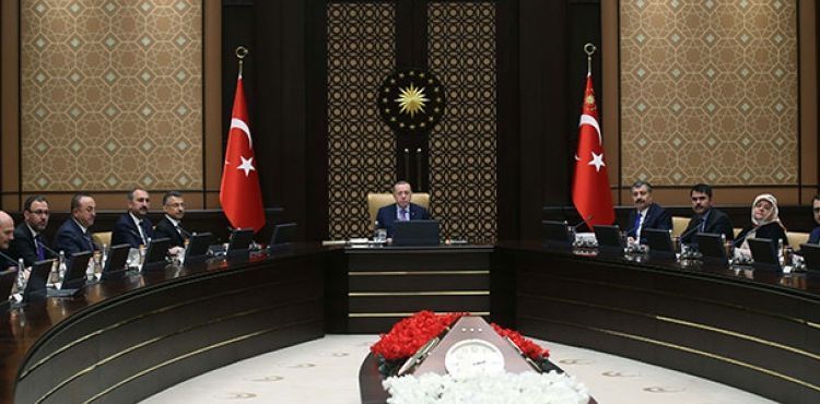Cumhurbaşkanlığı Külliyesi'nde 'koronavirüs' toplantısı