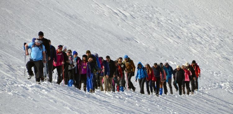 Kadınlar için Erciyes'e zirve tırmanışı