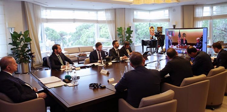 Video konferans yöntemiyle yapılan koronavirüs G20 Liderler Olağanüstü Zirvesi başladı.