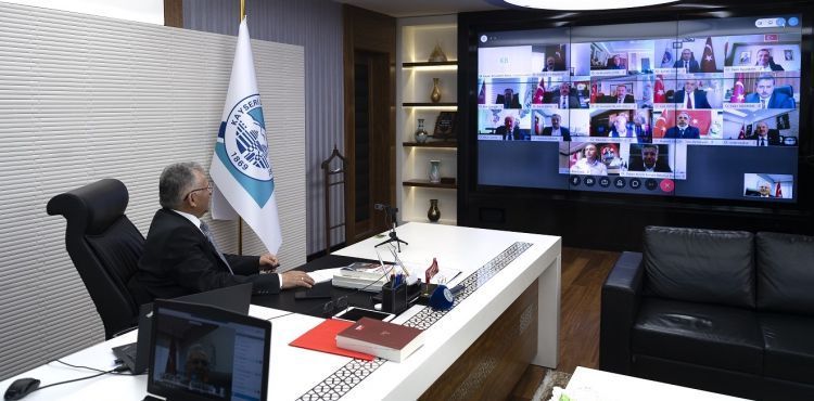 BAŞKAN BÜYÜKKILIÇ’TAN VİDEO KONFERANS YÖNTEMİYLE TOPLANTI