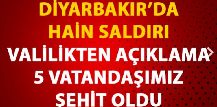Diyarbakır'da orman işçilerini taşıyan araca PKK'dan saldırı