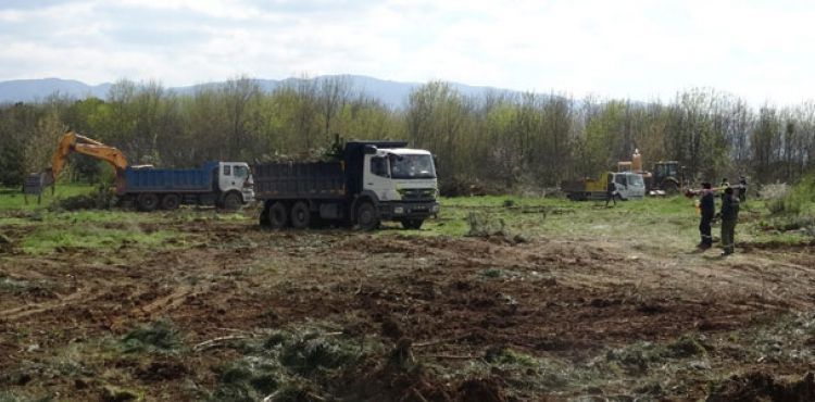 Kocaeli'de sahra hastanesinin yapm almalar balad