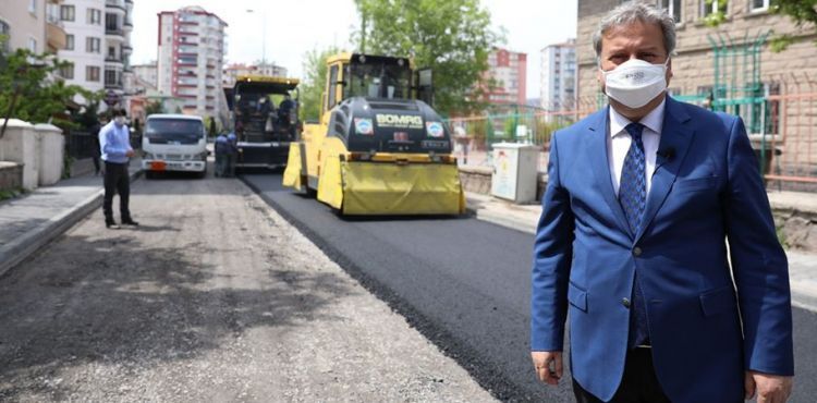 MELİKGAZİ’DEN 1 AYDA REKOR ASFALTLAMA