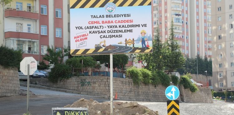 CEMİL BABA CADDESİ YENİLENİYOR