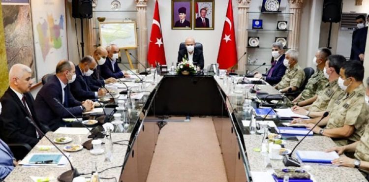 Mardin'de, Bakan Soylu başkanlığında güvenlik toplantısı