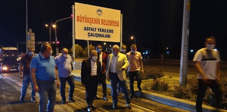 BÜYÜKŞEHİR’DEN GECE MESAİSİ