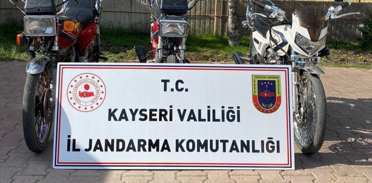 Kayseri'de motosiklet hırsızlığına 2 gözaltı