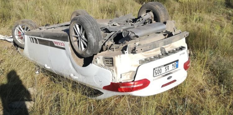 Kayseri'de otomobil şarampole yuvarlandı: 1 yaralı