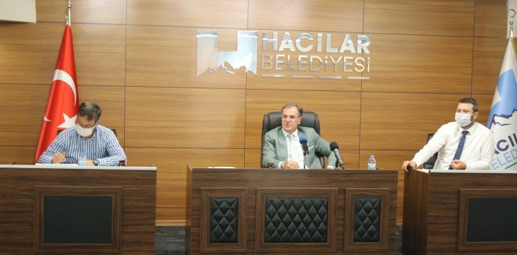 HACILAR BELEDİYE MECLİSİ TEMMUZ AYI TOPLANTISINI GERÇEKLEŞTİRDİ