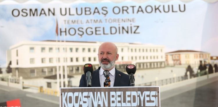 KOCASİNAN’DA 24 DERSLİKLİ ORTAOKUL VE 8 DERSLİKLİ ANAOKULUN TEMELİ ATILDI