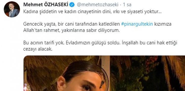 Özhaseki’den ‘Pınar’ paylaşımı: Bu acının tarifi yok