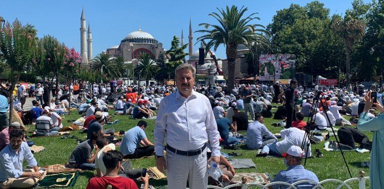 BAŞKAN PALANCIOĞLU, AYASOFYA CAMİ AÇILIŞINA KATILDI