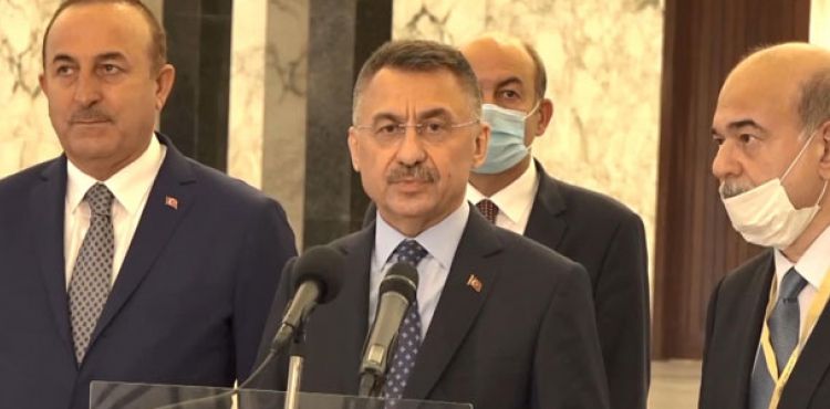 Oktay ve Çavuşoğlu, Beyrut'ta patlamanın meydana geldiği limanda incelemelerde bulundu