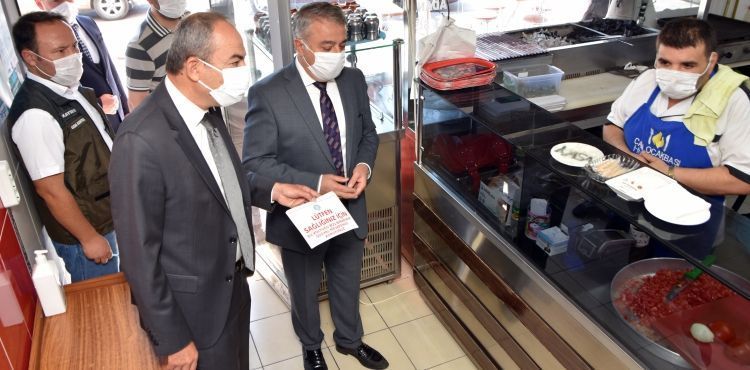 KTO BAŞKANI GÜLSOY’DAN HUNAT ÇARŞISI’NDA KORONAVİRÜS DENETİMİ!