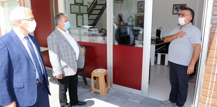 TALAS’TA ‘MASKE MESAFE TEMİZLİK’ DENETİMİ