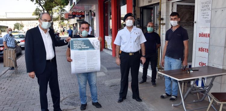 KTO Başkanı Gülsoy'dan maske ve sosyal mesafe denetimi