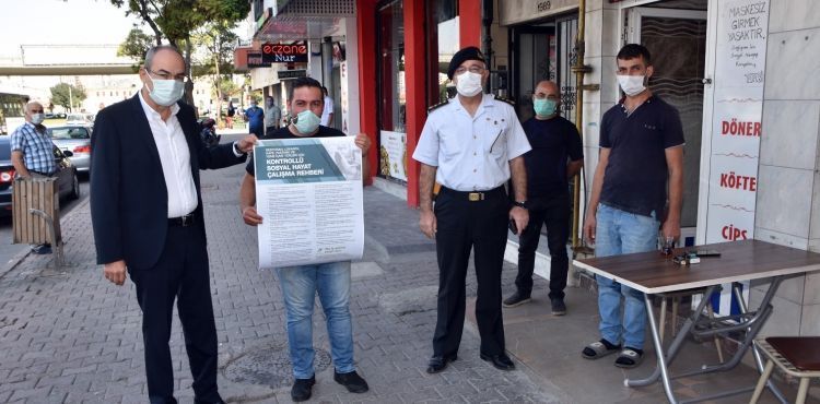 KTO Bakan Glsoy'dan maske ve sosyal mesafe denetimi