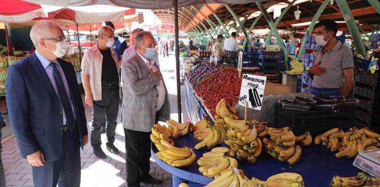 KAYMAKAM DÖNMEZ'DEN BAŞKAN YALÇIN'A KORONAVİRÜS TEŞEKKÜRÜ