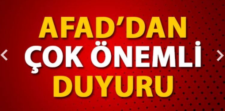 AFAD: Sadece gda kolisi ve yeni battaniyeye ihtiya var