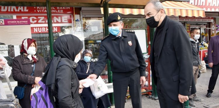 KTO BAŞKANI GÜLSOY İLE İL JANDARMA KOMUTANI ÇELİK’TEN ‘MASKE, MESAFE, HİJYEN´ DENETİMİ!