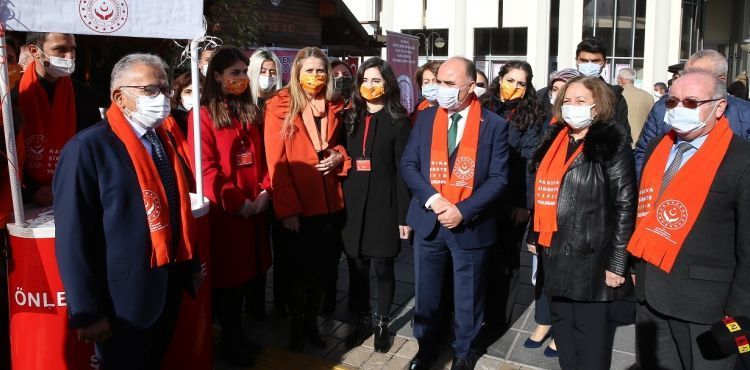 BAŞKAN BÜYÜKKILIÇ’TAN KADINA ŞİDDETE KARŞI MASKELİ DESTEK; SIFIR TOLERANS