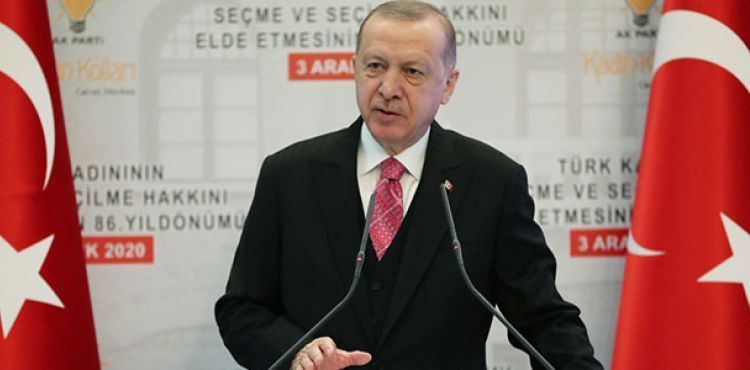 Erdoğan: Türkiye'yi ailenin güçlendirilmesi ve kadın hakları hususunda hedeflerine ulaştırmakta kararlıyız