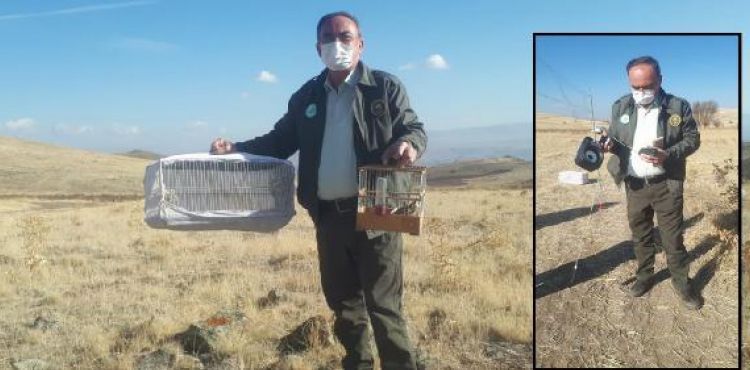 Kayseri’de kaçak saka avlayan 2 kişiye 14 bin lira ceza
