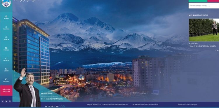 MELİKGAZİ BELEDİYESİ’NİN WEB SİTESİ YENİLENDİ