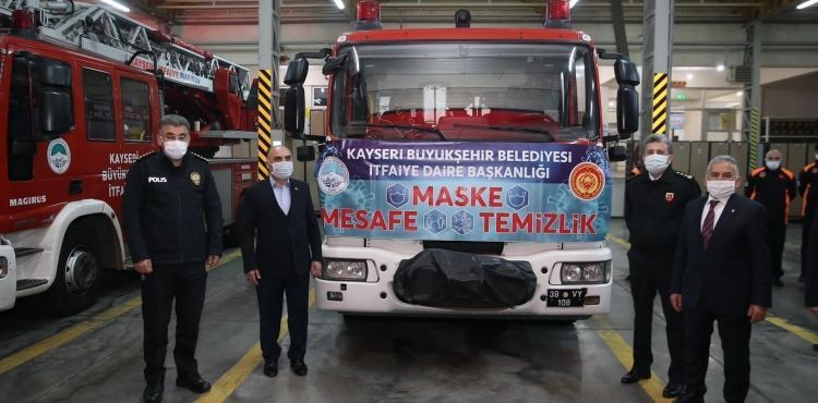 KAYSERİ İTFAİYESİ BİR YILDA 7 BİN VAKAYA MÜDAHALE ETTİ