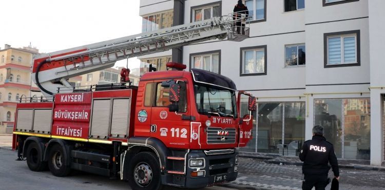 Kayseri'de eşinin darbedip, odaya kilitlediği kadın kurtarıldı