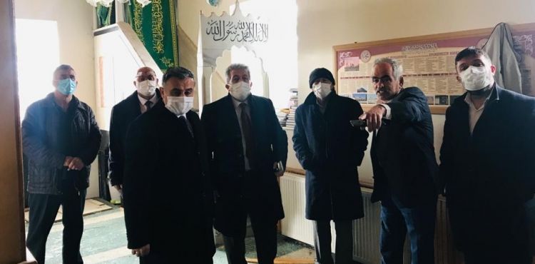 BAŞKAN BÜYÜKKILIÇ, YILDIRIM DÜŞEN 73 YILLIK CAMİ İÇİN TALİMAT VERDİ, İNCELEMELER BAŞLADI