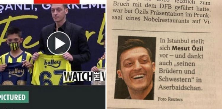 Mesut Özil, Alman ve İngiltere basınının manşetlerinde