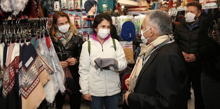BAŞKAN BÜYÜKKILIÇ’TAN ESNAF ZİYARETİ
