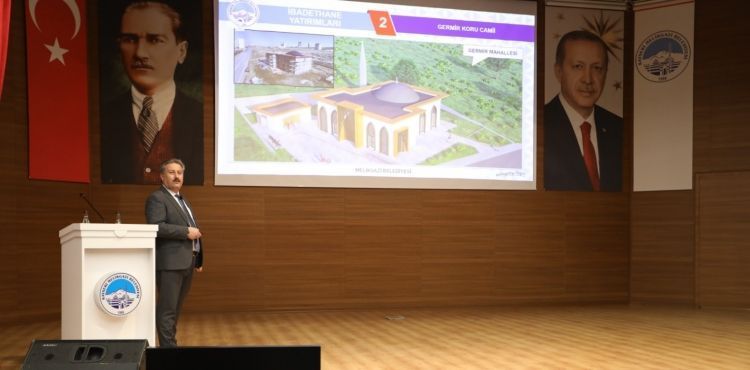 BAŞKAN PALANCIOĞLU, 2020 YILI HİZMETLERİNİ MUHTARLAR VE BELEDİYE PERSONELİNE ANLATTI