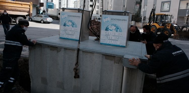 ÇEVRE DOSTU KOCASİNAN, YERALTI KONTEYNERİN SAYISINI ARTIRIYOR