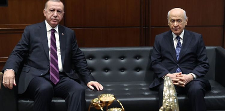 Cumhurbaşkanı Erdoğan, Bahçeli ile bir araya geldi