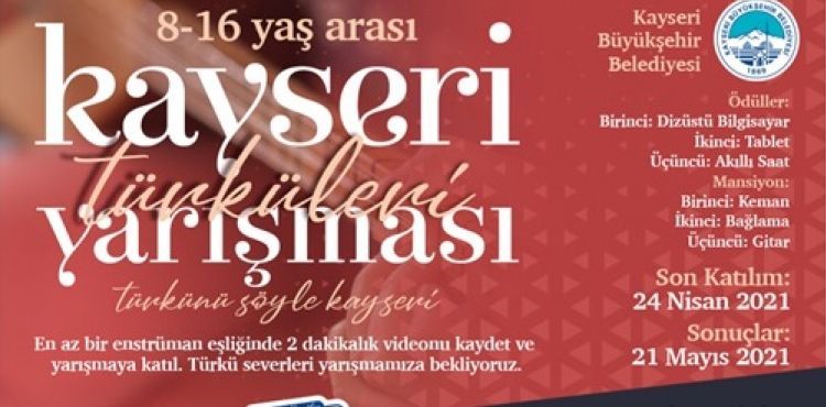 BÜYÜKŞEHİR’DEN BİR İLK DAHA: TÜRKÜNÜ SÖYLE KAYSERİ