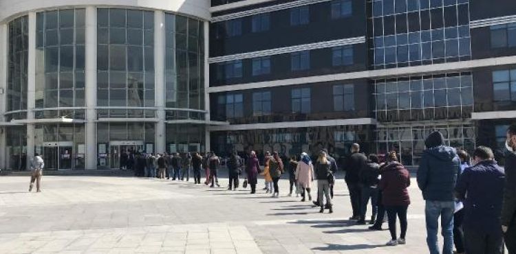 Kayseri Adliyesi'nde 'HES kodu' kuyruğu