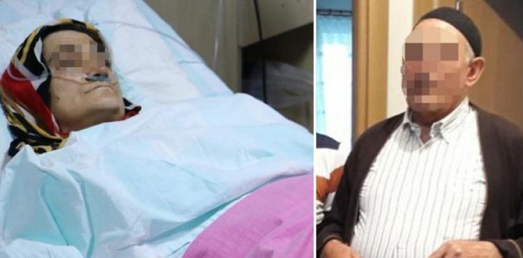 72 yaşındaki koca, üvey kızının gözü önünde eşini göğsünden vurdu