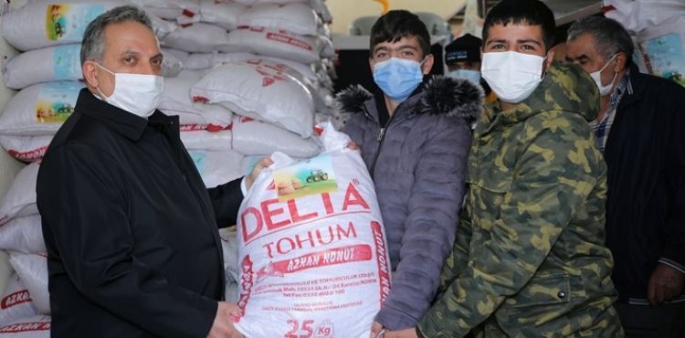 TALAS ÇİFTÇİSİNE TOHUM DESTEĞİ ARTARAK SÜRÜYOR
