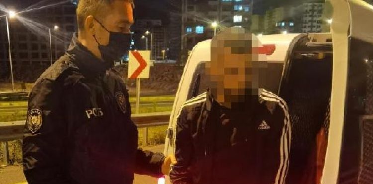 Kayseri'de polisten kaçan ehliyetsiz sürücüye 7 bin TL ceza