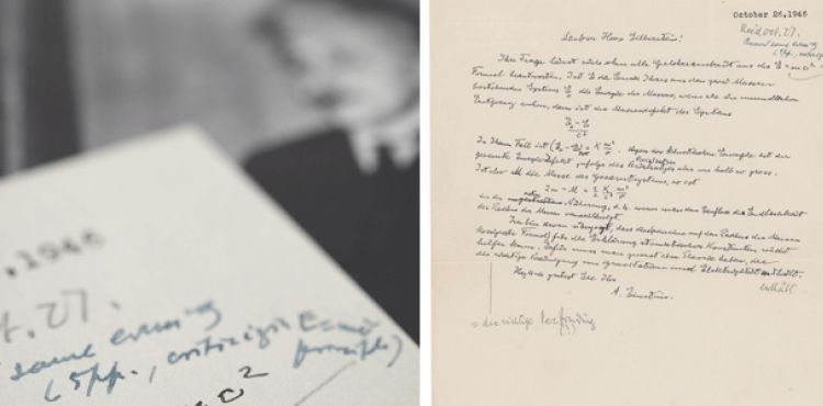 Einstein’in tanınmış formülü E=mc²'li mektup rekor fiyata satışa çıkıyor